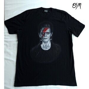 Lowbrow Frank of the Dust Men's David Bowie Frankenstein Graphic T-Shirt XXL